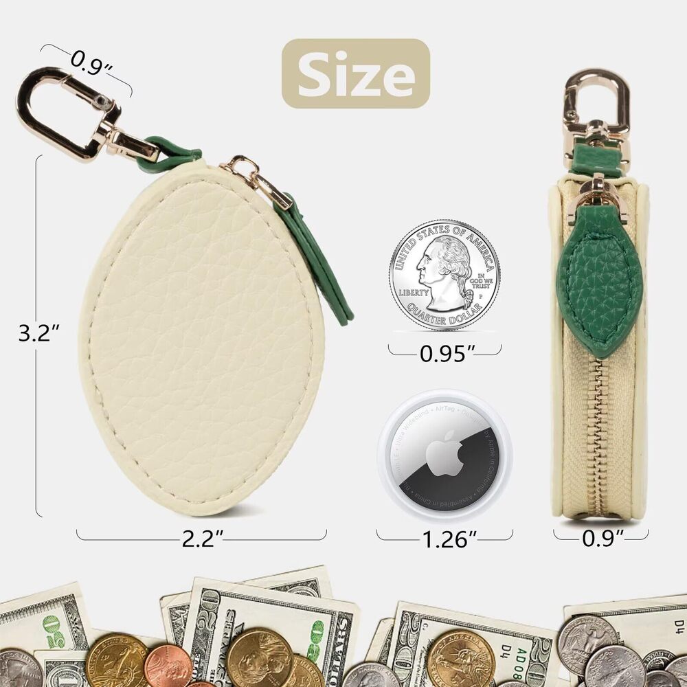 8681 Cute Fruit Coin Purse Bag Charm,Mini Leather Coin Change Purse & Pouch - Picture 3 of 7